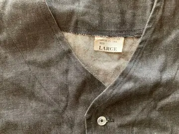 데님 베이스볼 셔츠 L 사이즈 compton 로고 lowrider