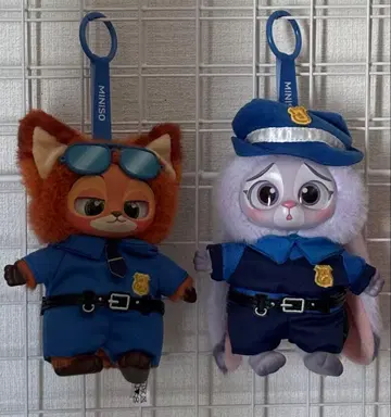 MINISO 주디 닉 주토피아 봉제 인형 키체인 miniso