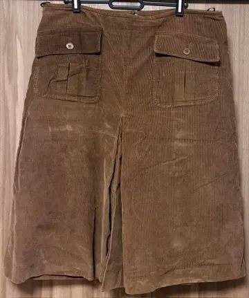 빅 사이즈 DKNY 14 코듀로이 스커트 브라운 브라운 계열