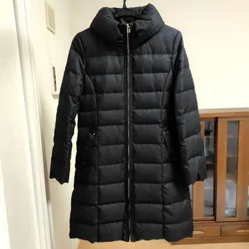 [미사용 새상품] anySiS 롱다운 코트 숄카라 워셔블 블랙 S