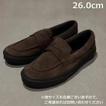 VANS 반스 로퍼 스웨이드 브라운 26.0cm