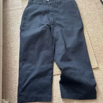 기장 짧은 90s USA제 디키즈 874 워크 팬츠 네이비