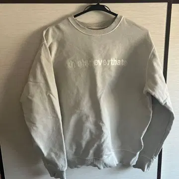 thisisneverthat XL 그레이 베이지 맨투맨