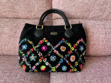 Think Bee! 꽃무늬 자수 토트백