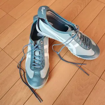 새상품급! 오니츠카타이거 Mexico66 가죽 스카이블루 24cm 여성용