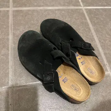 BIRKENSTOCK 보스턴 소프트 풋베드 블랙 38 24.5