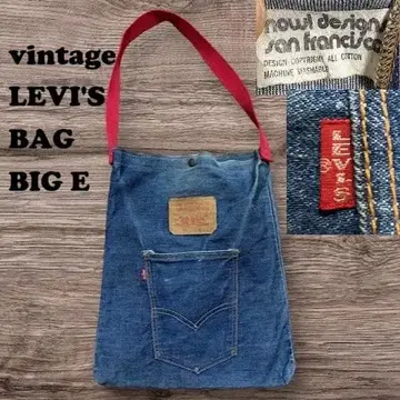 70s LEVIS 리바이스 숄더 토트 백 BIG E 구제 의류
