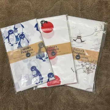 [미개봉 미사용] Suica 펭귄 손수건 3종 세트