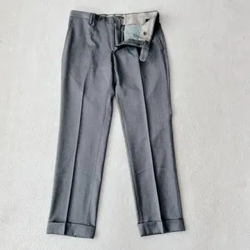 최근 모델 인코텍스 삭소니 울 SUPER100 그레이 슬랙스