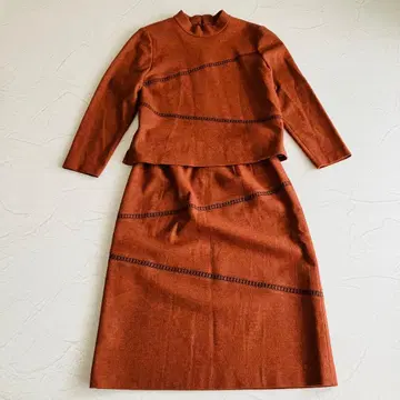 레리안 13+ 빅 사이즈 셋업 울 100% 브라운 고급