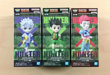 새상품 월드 컬렉터블 피규어 곤 키루아 히소카 3종 세트