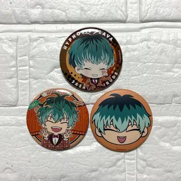 히프노시스 마이크 Flava2 페이스 캔뱃지 시로가네미 도사쿠 3종 세트