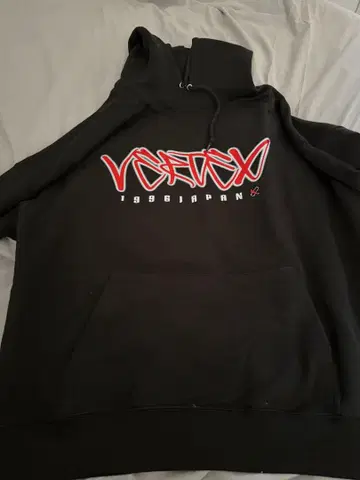 VERTEX 블랙 후드티 L 사이즈