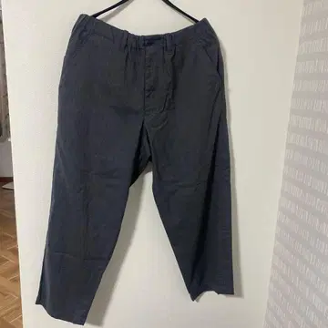 s'yte 남성용 M 그레이 와이드 팬츠 허리밴딩