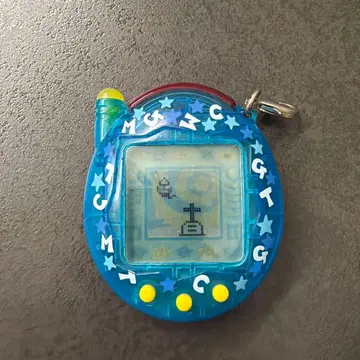 다마고치 파란색 클리어 바디