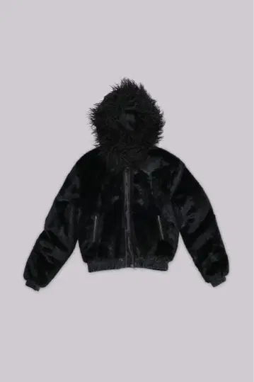 Jaded London Raven Faux Fur Jacket S
