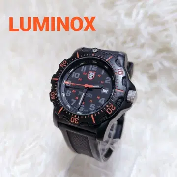 가동품 루미녹스 네이비 씰즈 8800 오렌지 블랙 손목시계