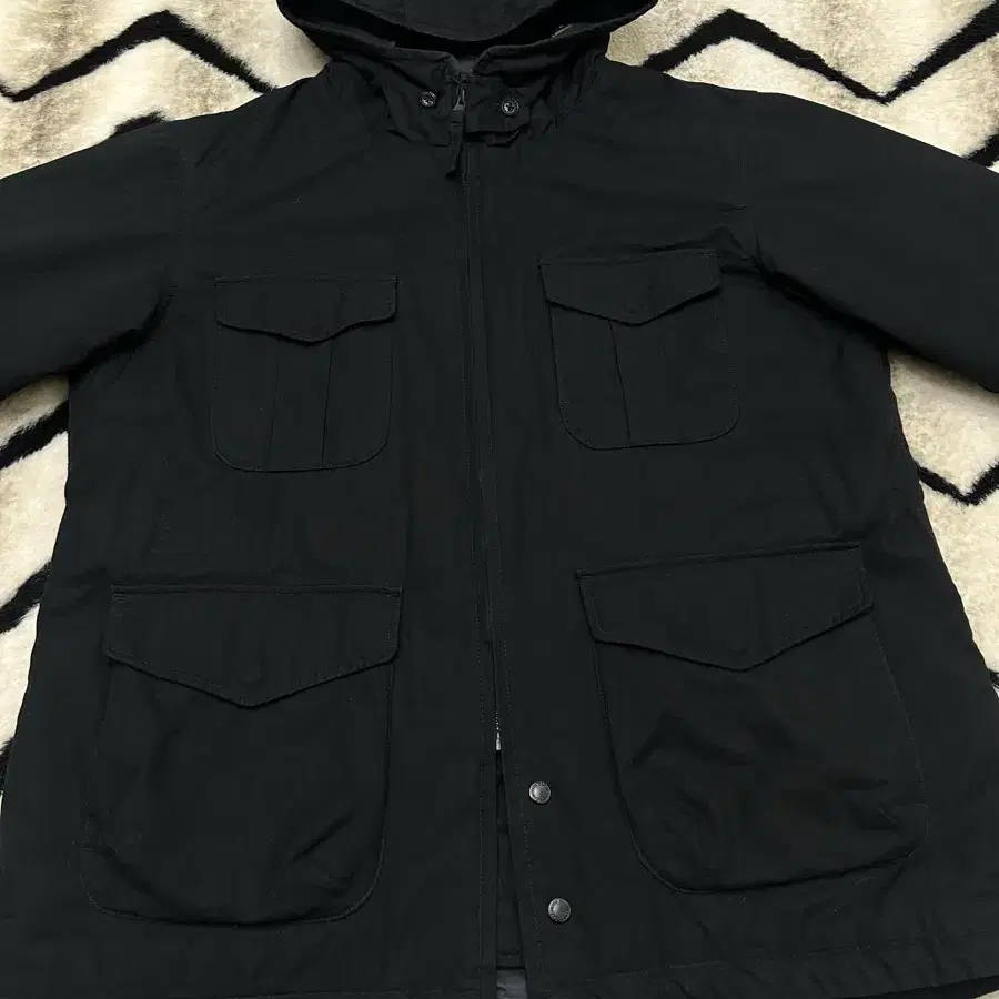 L] Uniqlo x Engineered Garments Puff Tech Utility Hooded Jacket