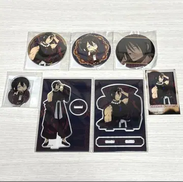염염노소방대 제비뽑기당 신몬 베니마루 7개 세트 캔뱃지 아크릴 스탠드