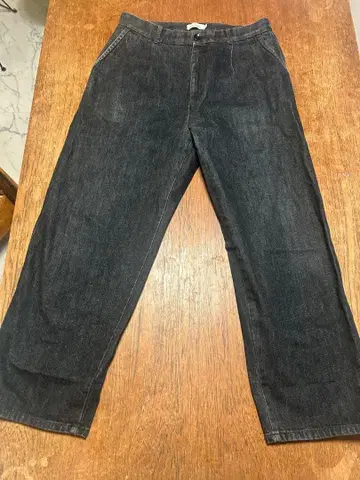 스티븐 앨런 블랙 데님 슬랙스 L