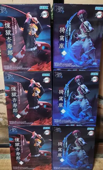 귀멸의 칼날 XrossLink 피규어 아카자 렌고쿠 쿄쥬로 6체 세트