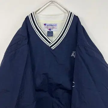 00s y2k 챔피온 나일론 자켓 나일론 풀오버 네이비