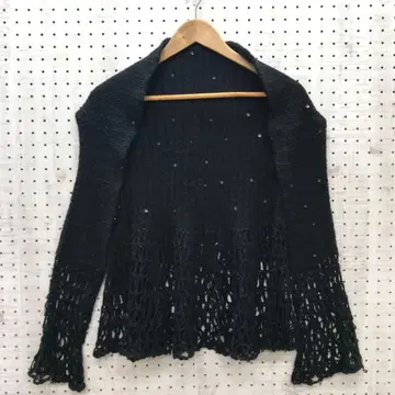 스위트 보헤미안 시크 구제 의류 잡화 숄더 스웨터풍 니트 숄