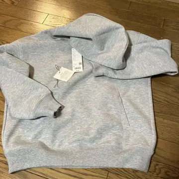 인기 유니클로C 오버 사이즈 풀 후드티 그레이