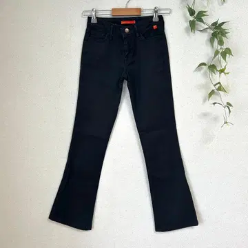 밥슨 Queen's low 플레어 팬츠 블랙 25 스트레치 소재 완판템