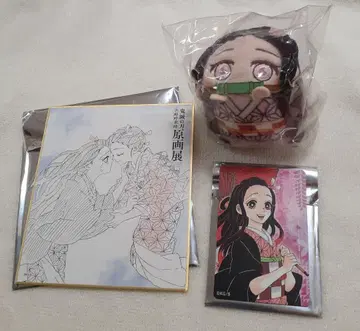 귀멸의 칼날 카마도 네즈코 모찌코로링 고토게 코하루 원화전 색지 마그넷