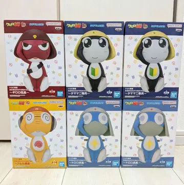 개구리 중사 케로로 피규어 SOFVIMATES 6체 세트