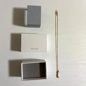 THE KISS 스톤 로즈 골드 목걸이