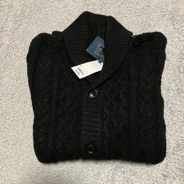 엔지니어드 가먼츠 케이블 숄카라 가디건 GU 블랙 L