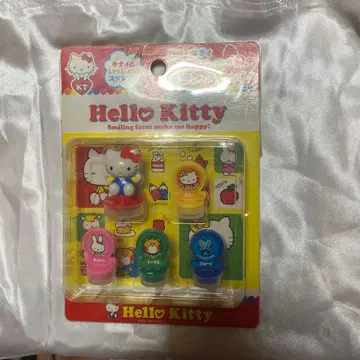 헤이세이 레트로 레어 헬로키티 스탬프 세트 6개입