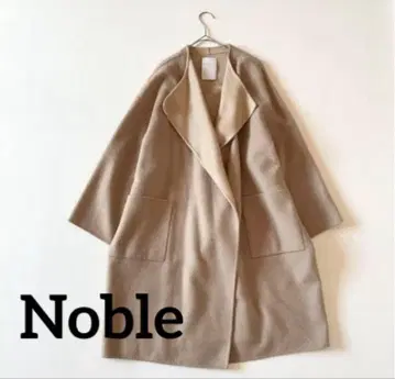 Noble 노블 리버 숄카라 코트 울 베이지 38 사이즈