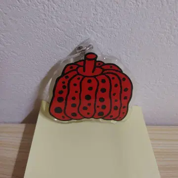 쿠사마 야요이. 빨간 호박 키링 2020