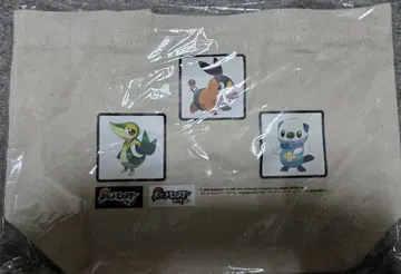 미사용 새상품 포켓몬 블랙 화이트 토트백