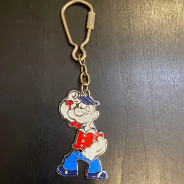 빈티지 데드스탁 메탈 키링 뽀빠이 풍