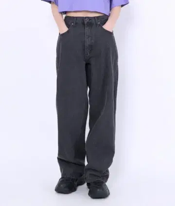 PUNYUS 데님 배기 팬츠