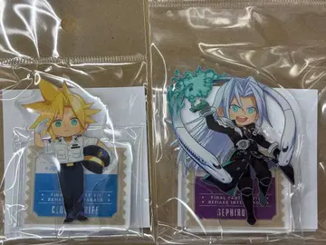 파이널 판타지 최애 여행 JR 도카이 미니 아크릴 스탠드 2개 세트