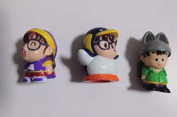 레트로 Dr. 슬럼프 아라레짱 소프트 비닐 손가락 인형 갓찬 3체 세트