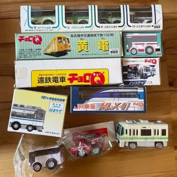 쵸로Q 미니카 세트 시내버스 기차 신칸센 철도 메이테츠 나고야시 교통국