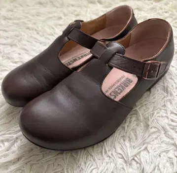 [ BIRKENSTOCK ] 새상품급 티케르 23cm 천연 가죽 브라운