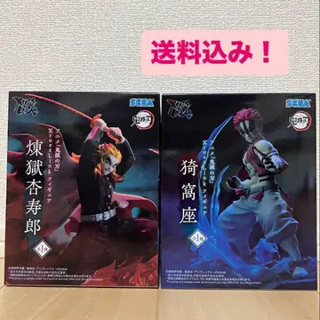 귀멸의 칼날 렌고쿠 쿄쥬로와 아카자 피규어 세트