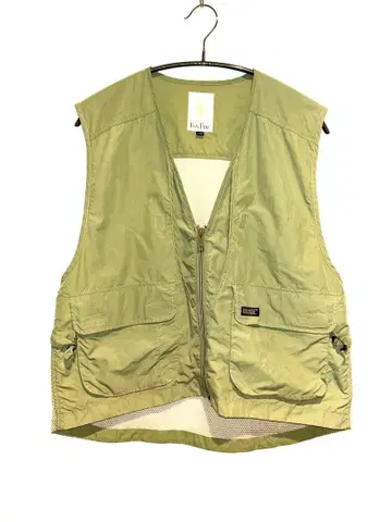 Fox Fire 낚시용 조끼 L 사이즈 올리브 그린