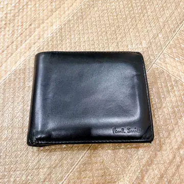 폴스미스 반지갑 블랙 스트라이프