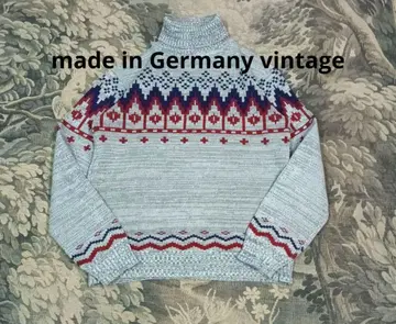 Germany vintage 터틀넥 니트 독일 지오메트릭