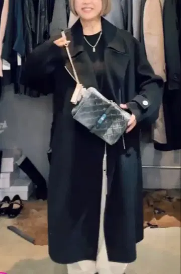 M.U.L 라이더스 울 롱 코트 블랙