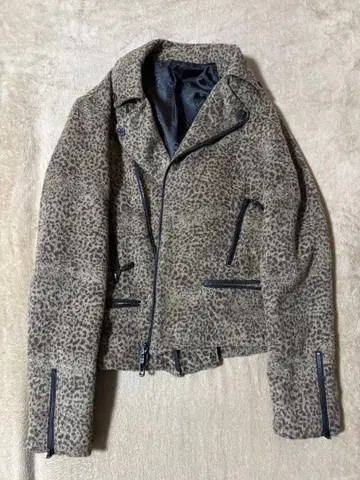 Roen semantic leopard jacket emo y2k