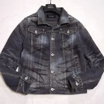 새상품급 L 토네이도 마트 전체 제브라 패턴 데님 자켓